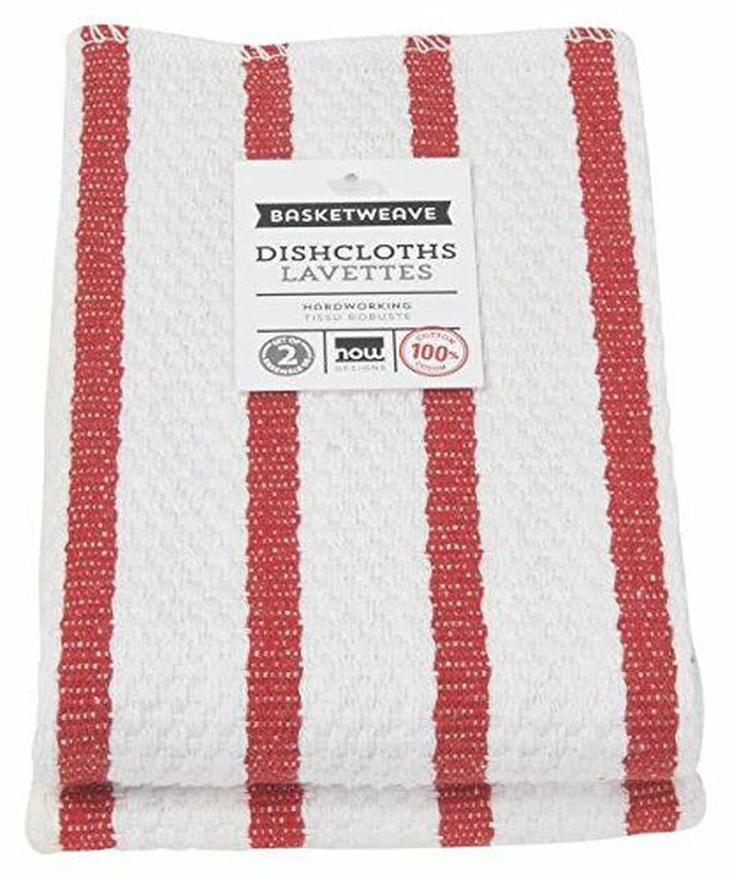 Set of 2 Basket Weave Dishcloths - Image 3