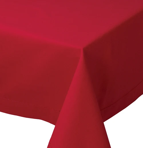Table Cloth 90, Hemstitch "Chili"