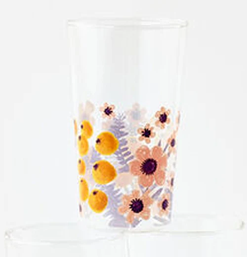 Berries and Florals Glass Tumbler - Image 4