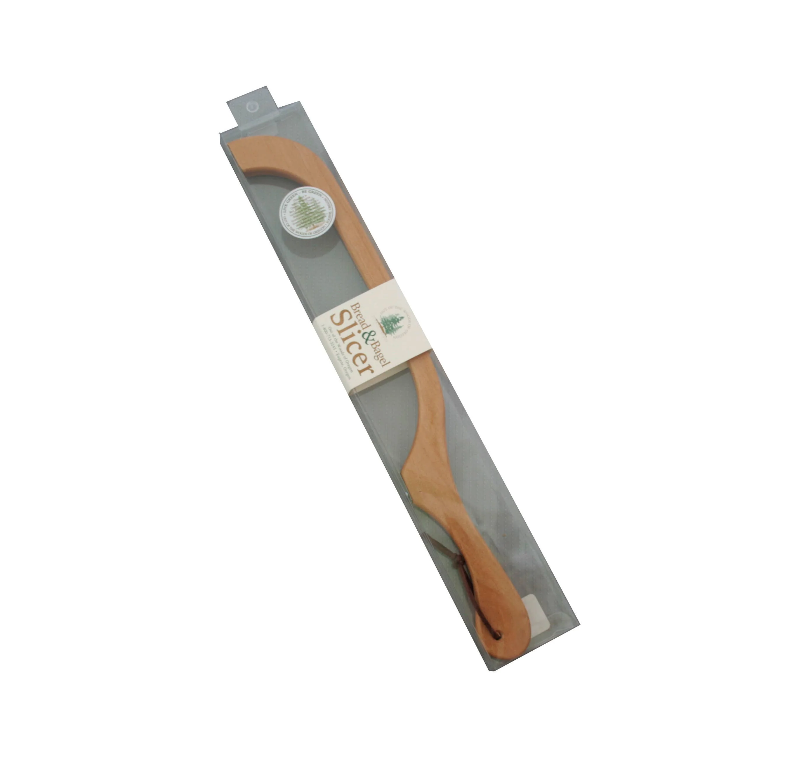 Out of the Woods Bread & Bagel Slicer - Natural Alder Finish: Right Handed - Image 4