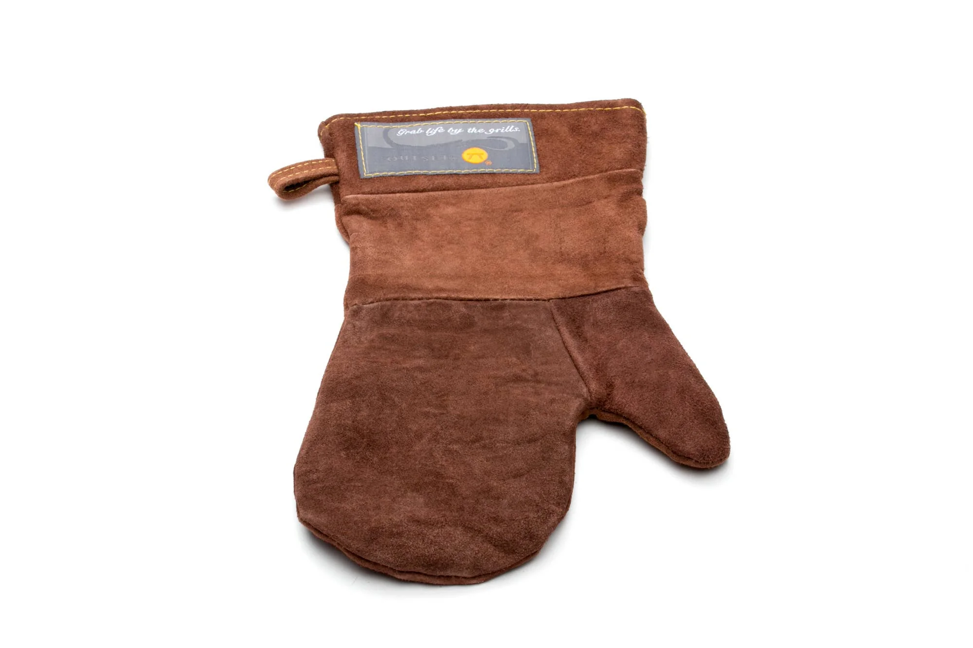 Outset Brown Leather Grill Mitt, 8.5” x 15” - Image 6