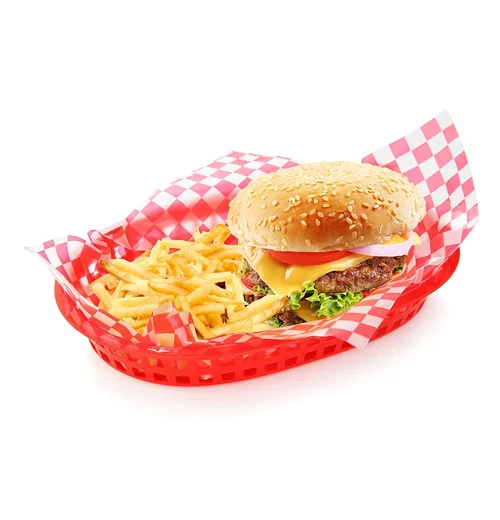 Outset Red Pub Burger Baskets, Set Of 4 - Image 3