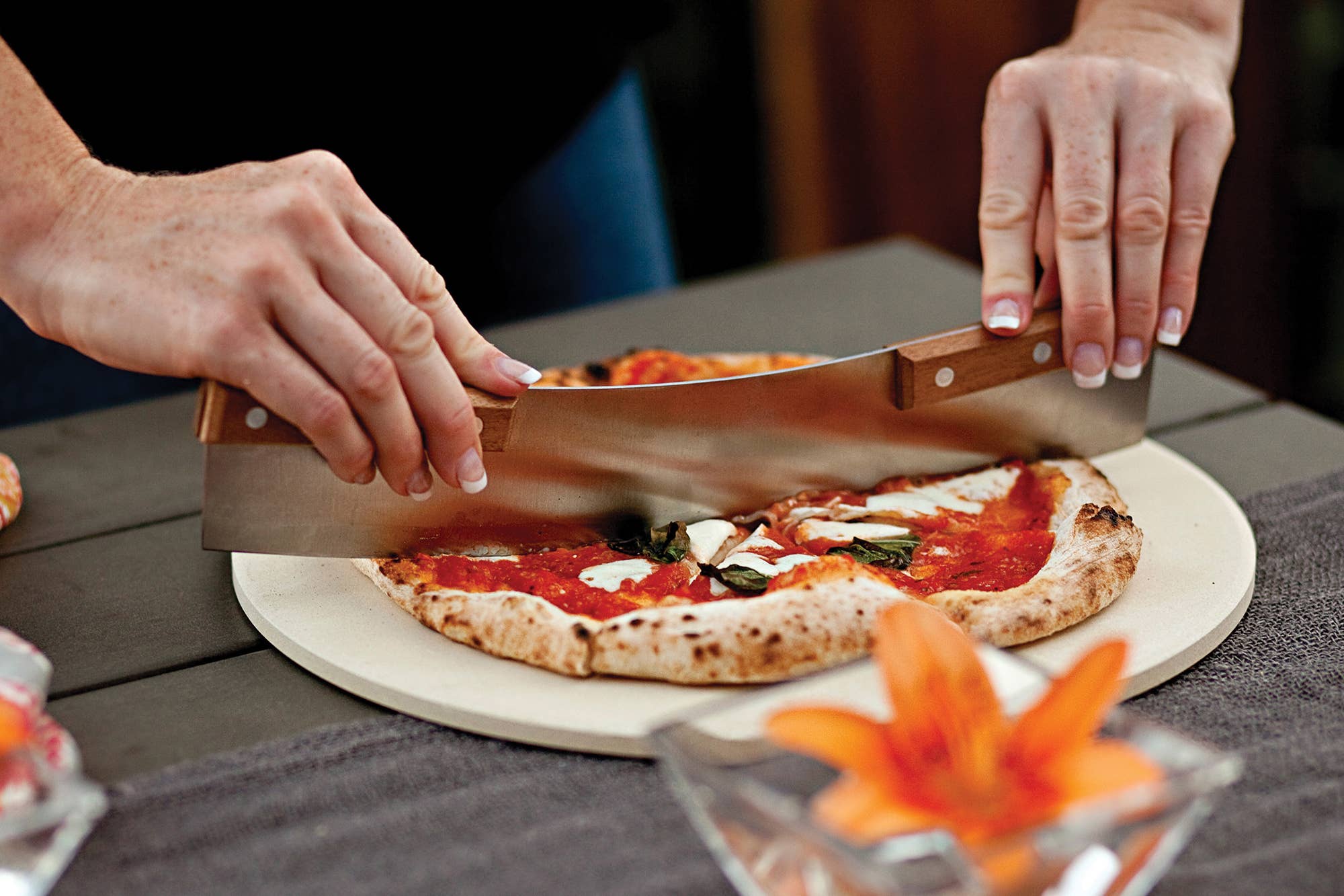 Outset Round Pizza Grill Stone, 13" - Image 3
