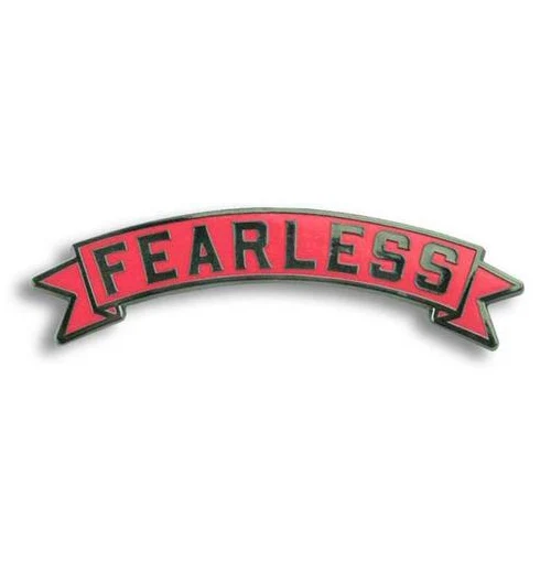 "Pink Fearless Banner" Enamel Pin - Image 2