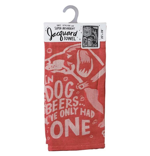 Dog Beers Dish Towel
