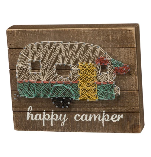 String Art "Happy Camper"