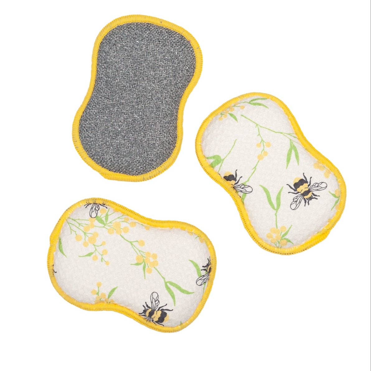 RE:usable Sponges (Set of 3) "Bumblebee Yellow"