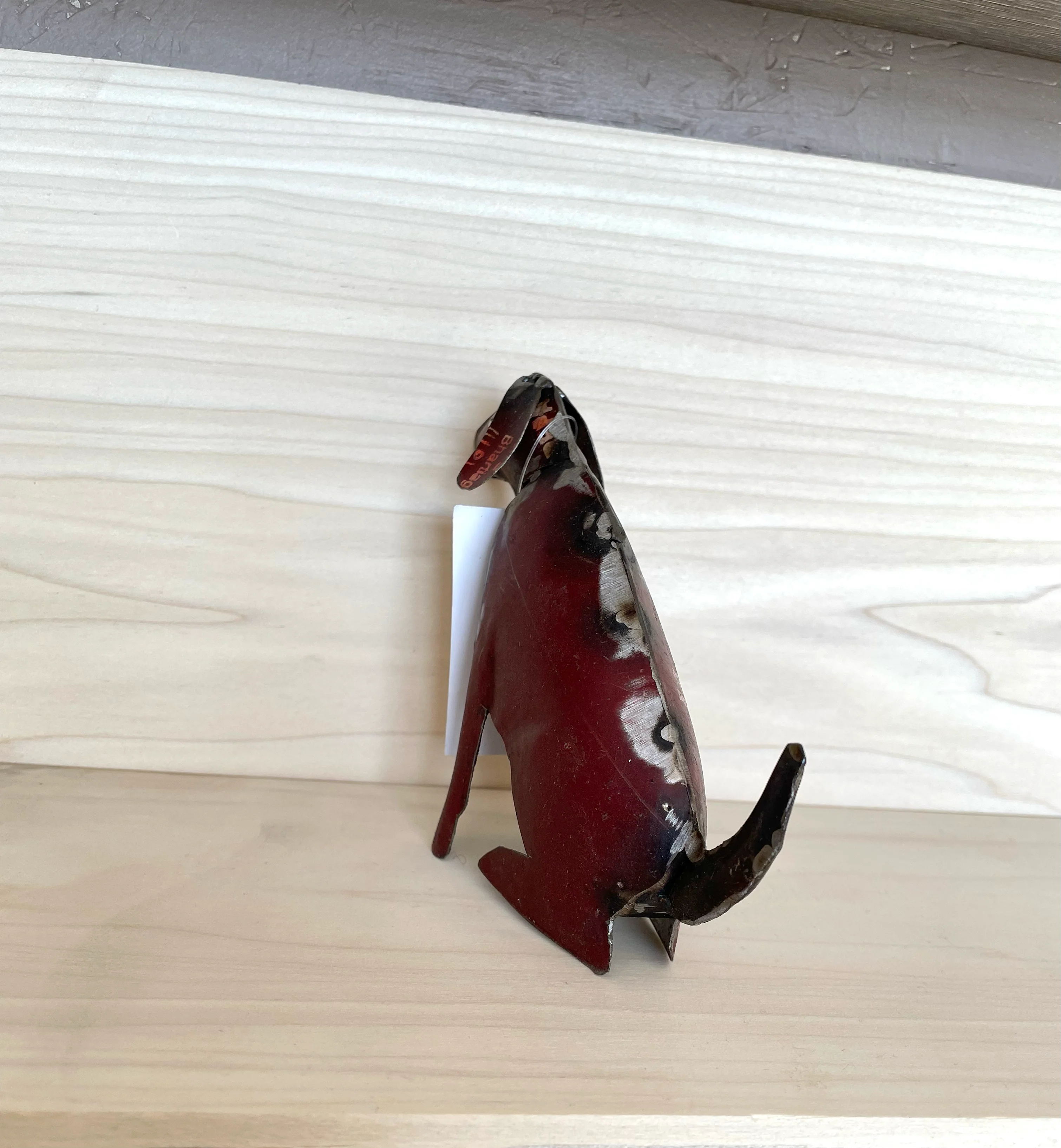 "Red Dog" Upcycled Metal Animals - Image 2
