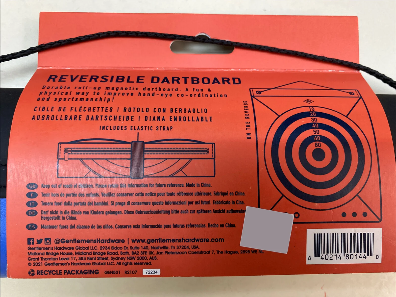 Reversible Magnetic Dartboard Roll - Image 3