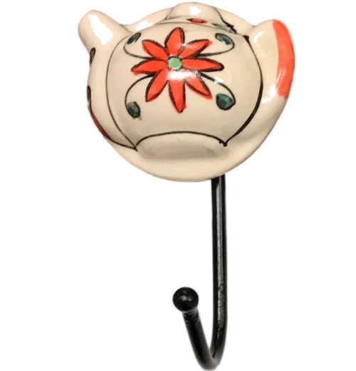 "Fiesta Tea Pot" Wall Hooks - Image 3