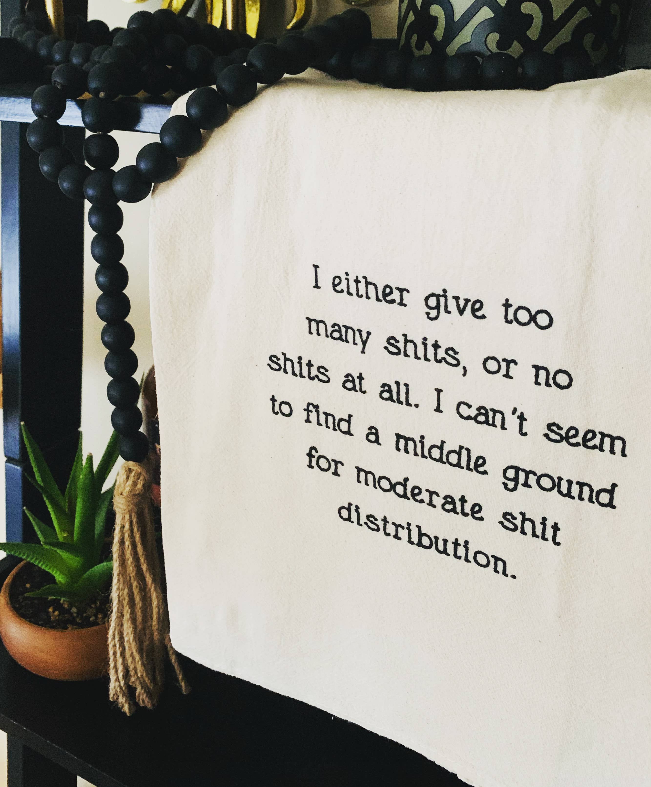 Shit Distribution Kitchen Tea Towel - Image 2
