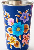 Stainless Steel Floral Cup - Image 7