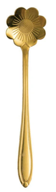 Stainless Steel Flower Shaped Spoon - Image 3