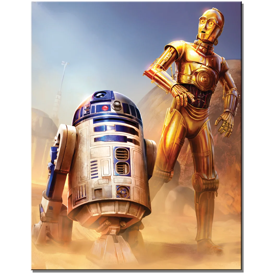 Star Wars C-3P0 & R2D2 Tin Sign