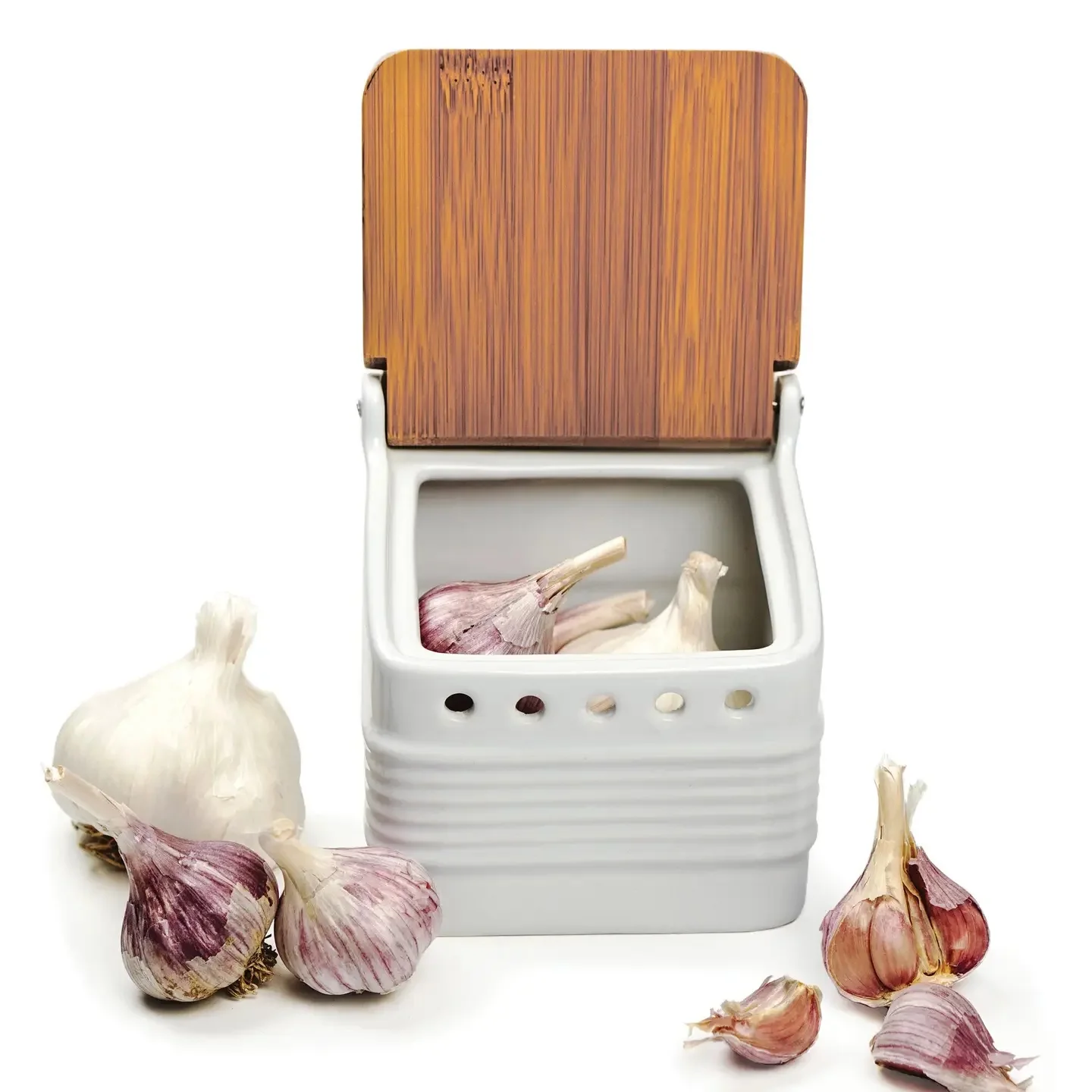 Stoneware Garlic Keeper - Image 3