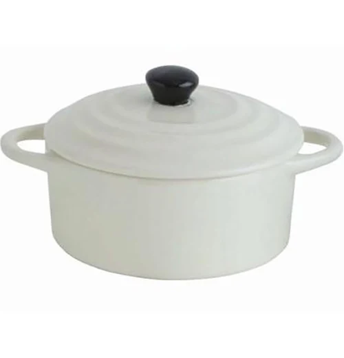 Stoneware Mini Baker With Lid - Image 4