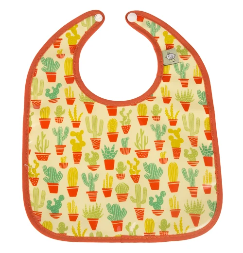 Baby Bibs (Set of 2) "Happy Cactus" - Image 3
