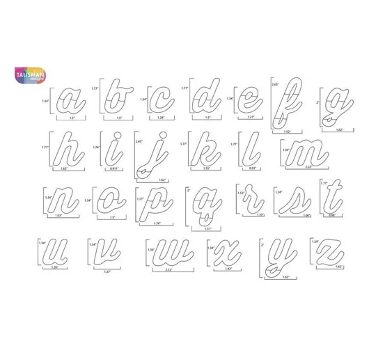 "Script Letter" Cookie Cutters (Set of 26) - Image 4