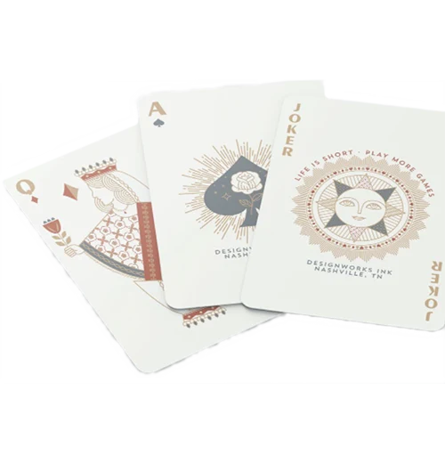 Terracotta Modern Deco Playing Cards - Image 2
