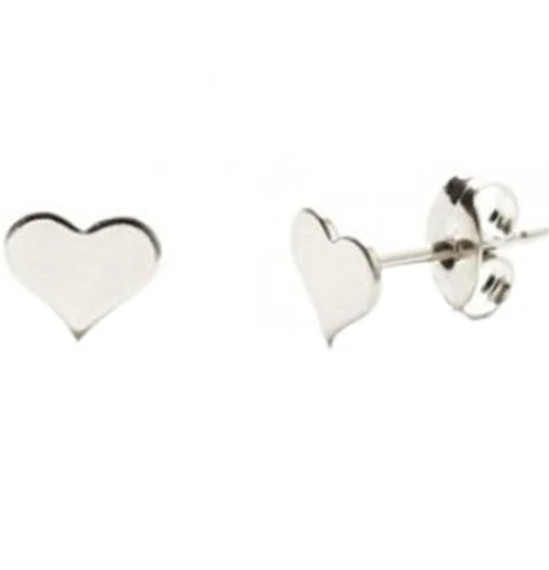 Heart Stud Earrings - Image 2