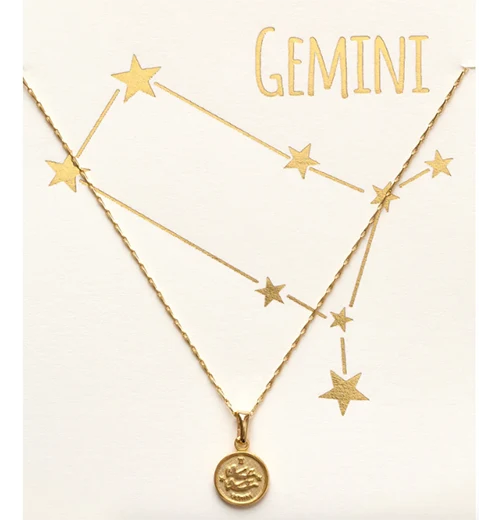 Tiny Zodiac Medallion Necklaces - Image 2