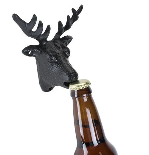 Wall Mounted Deer Bottle Opener, Cast Iron - Image 2