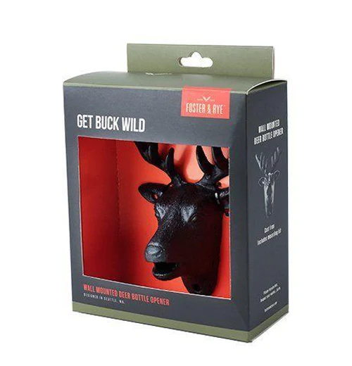 Wall Mounted Deer Bottle Opener, Cast Iron - Image 3