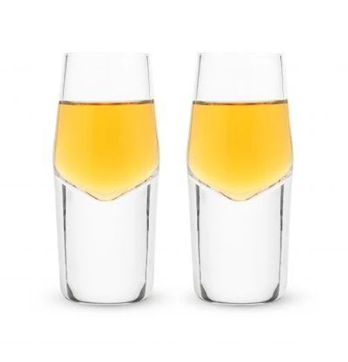 "Raye Heavy Base Crystal" Shot Glasses (Set of 2) - Image 2