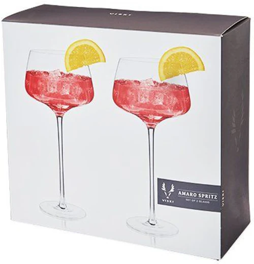 "Raye Angled Crystal Amaro" Spritz Glasses (Set of 2) - Image 3