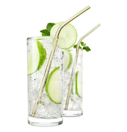 "Gold" Cocktail Straws (Set of 4) - Image 2