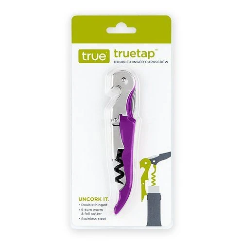 Truetap Double Hinged Corkscrew, Metallic Purple - Image 2