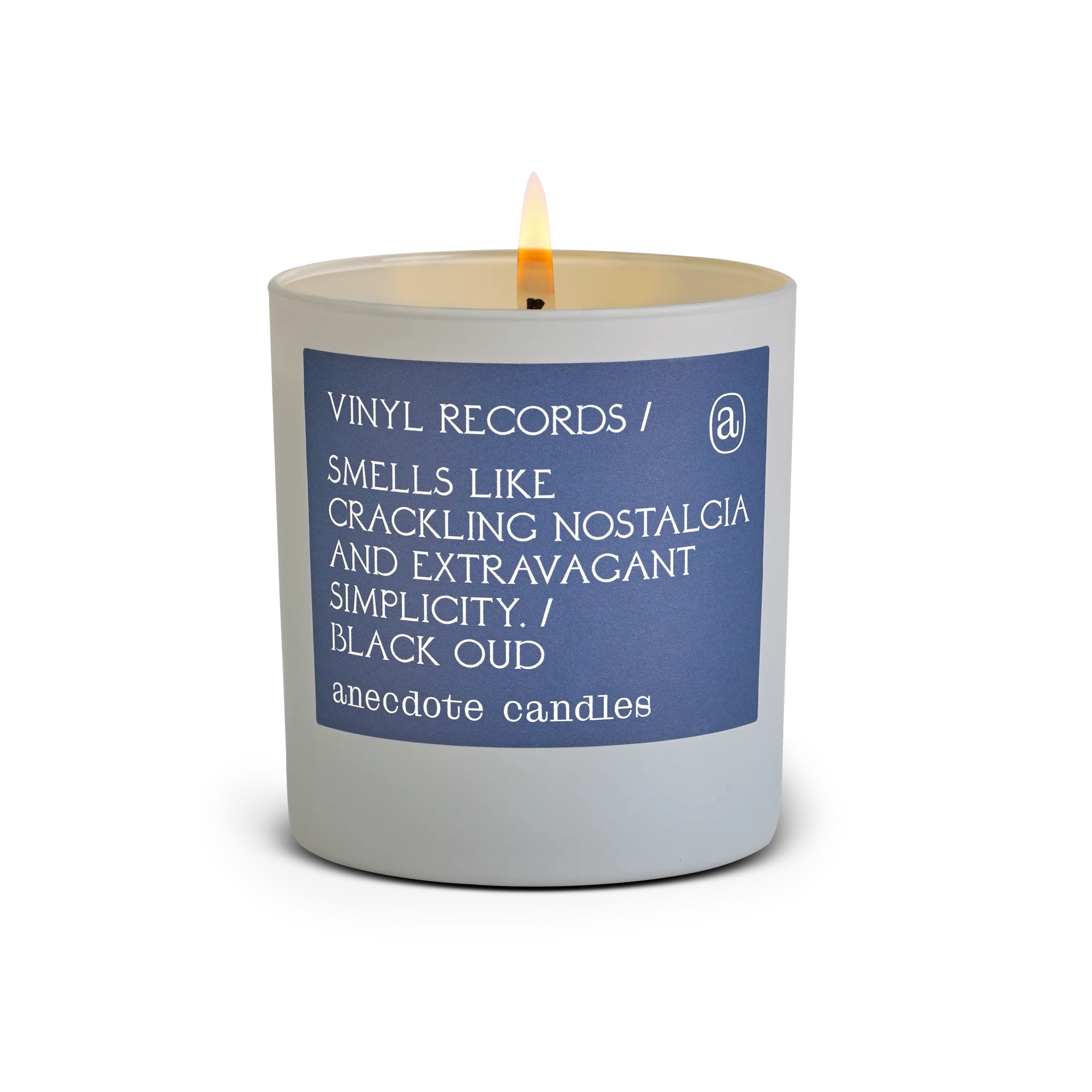 Vinyl Records (Black Oud) Candle: 7.8 oz Glass Jar - Image 2