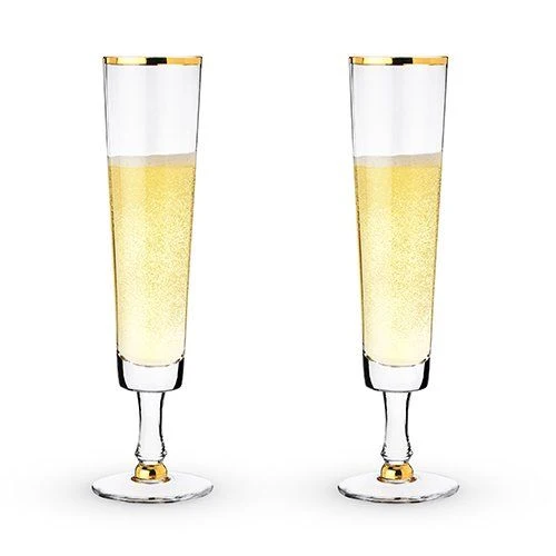"Wedding" Champagne Flutes (Set of 2) - Image 3