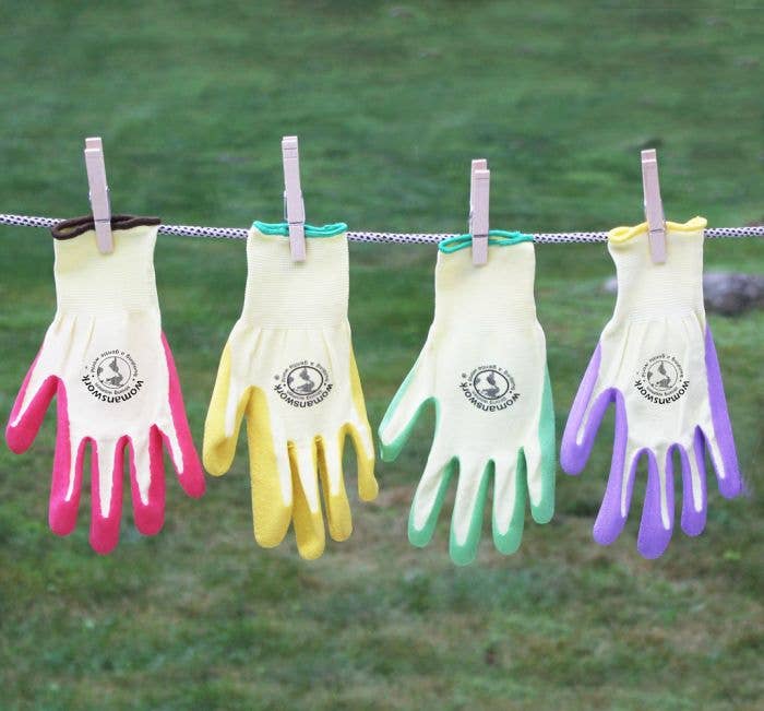 Women's Weeder Garden Gloves: Yellow / Medium - Image 2