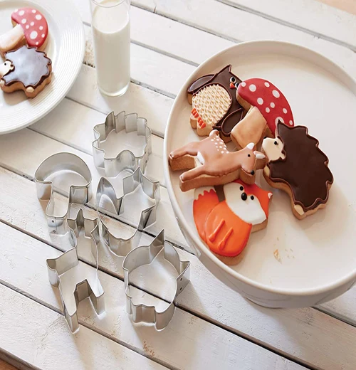 Woodland Animal Cookie Cutters, (set of 5) - Image 2