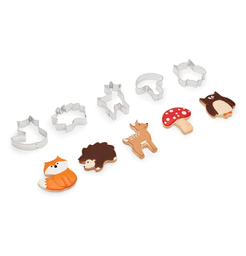 Woodland Animal Cookie Cutters, (set of 5) - Image 5